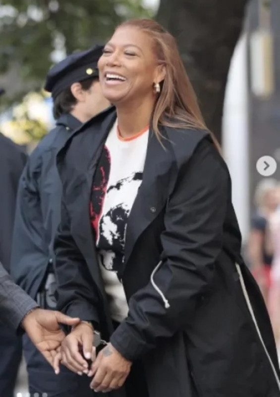 Queen Latifah The Equalizer S02 Cotton Black Coat: 