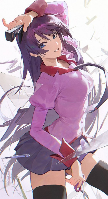 Hitagi Senjougahara Cute and Sexy Pic - Anime: Monogatari: Anime Pictures  