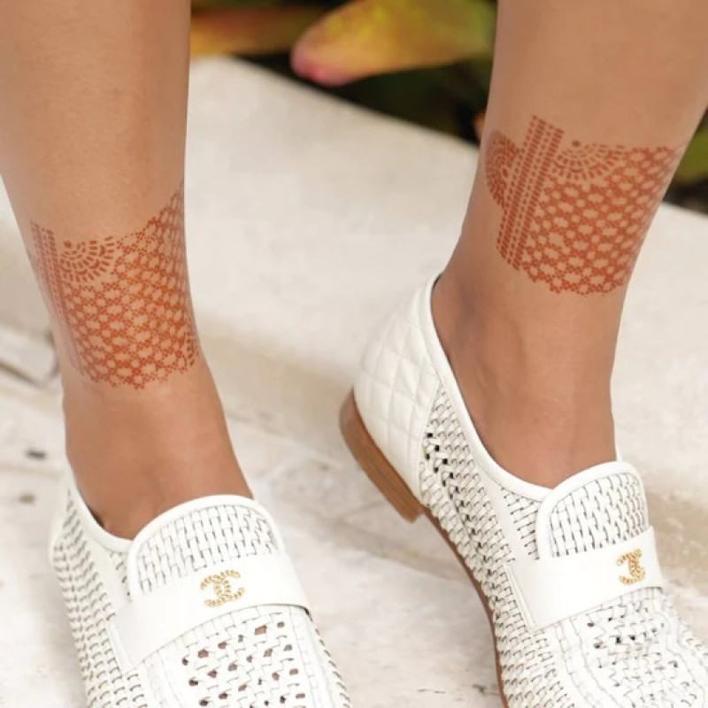 Atakapa Henna Tattoo Stencil: 