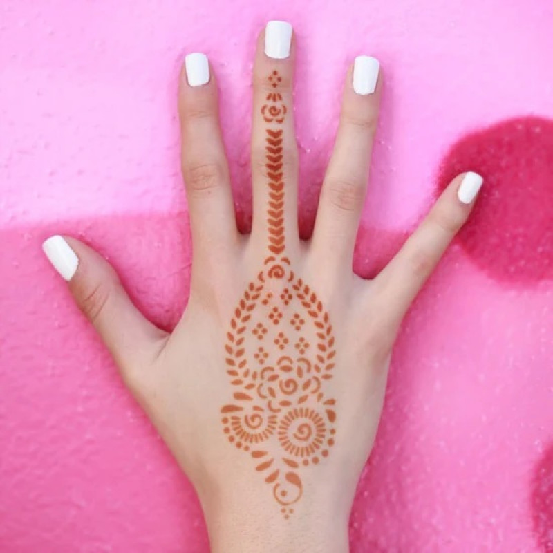Marah Henna Tattoo Stencil: 
