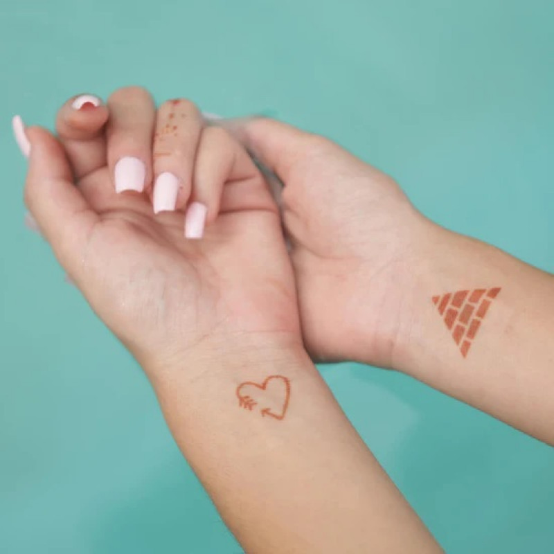 Sand Henna Tattoo Stencil: 