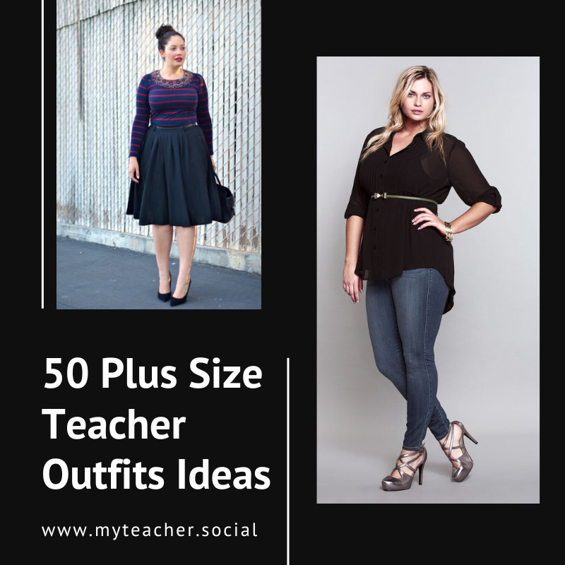 Plus Size Teacher Outfits Ideas: 