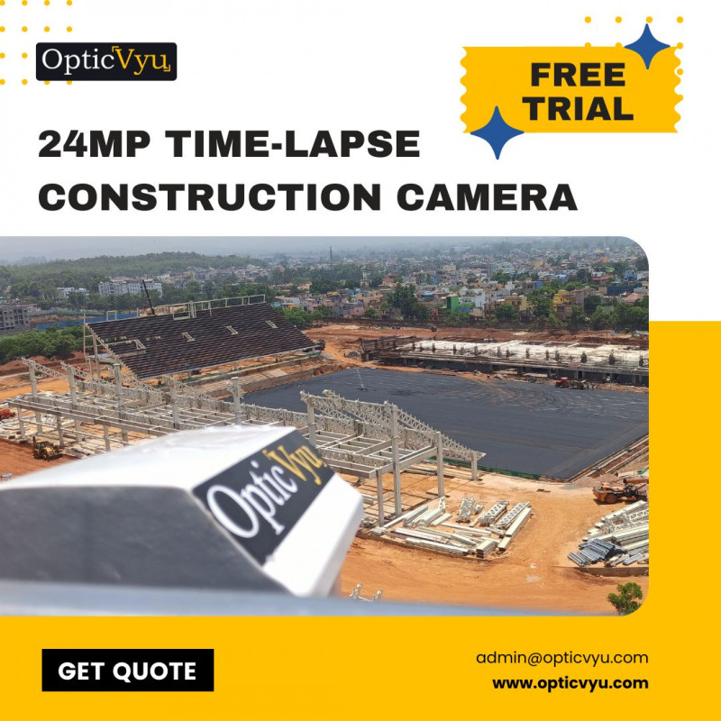 24MP Timelapse Construction Camera - OpticVyu: 