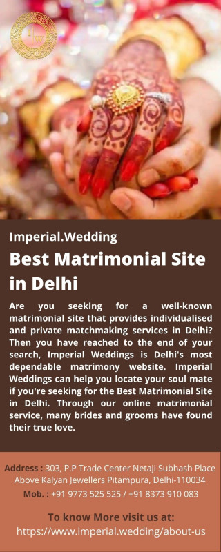 Best Matrimonial Site in Delhi: 