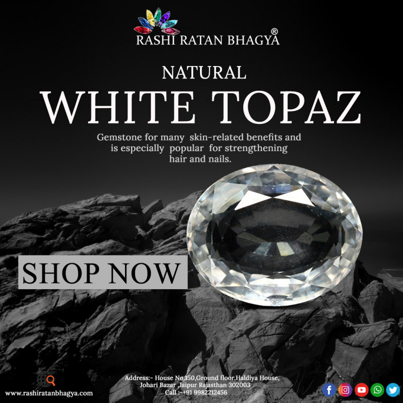 Buy Original White Topaz Stone Online at Best Price: 