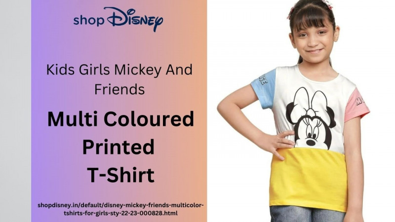 Multi Coloured Printed T-Shirt: 