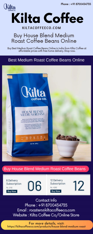 Buy Medium Roast Coffee Beans Online: 