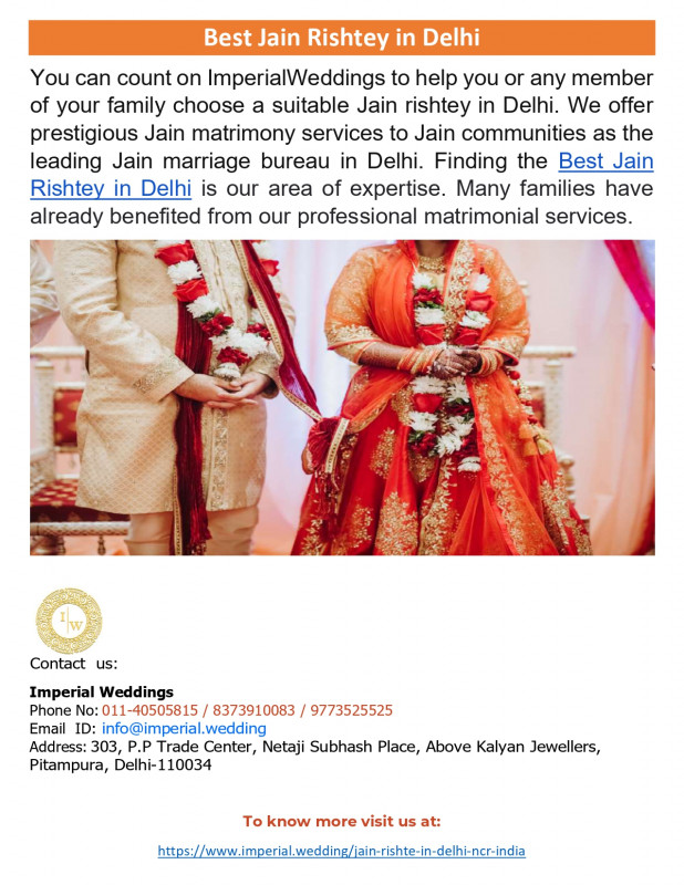 Best Jain Rishtey in Delhi: 