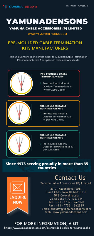 Pre-Moulded Cable Termination Kits: 