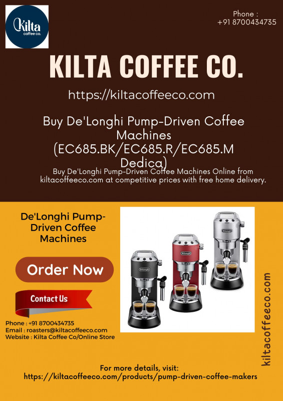 De'Longhi Pump-Driven Coffee Machines: 