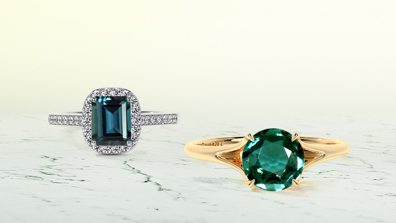 White Gold vs. Yellow Gold for Alexandrite Engagement Ring: The Complete Guide: 