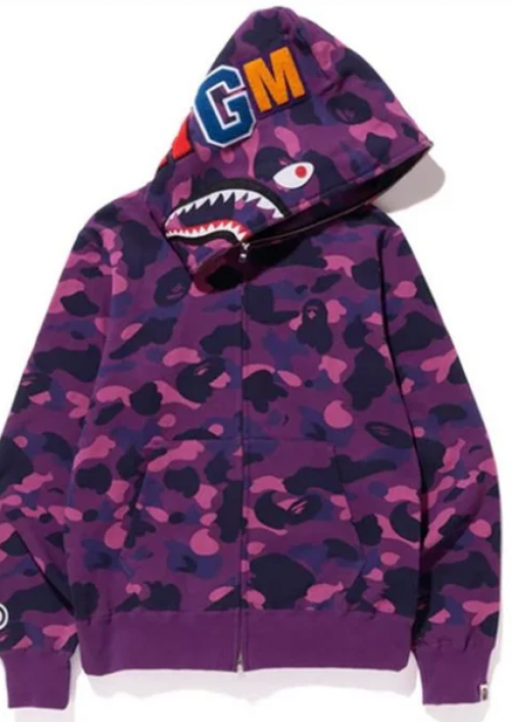 Purple Bape Hoodie: 