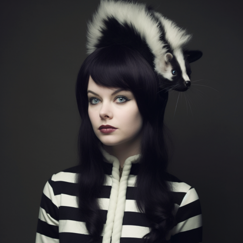 How to do a skunk stripe on a wig?: 