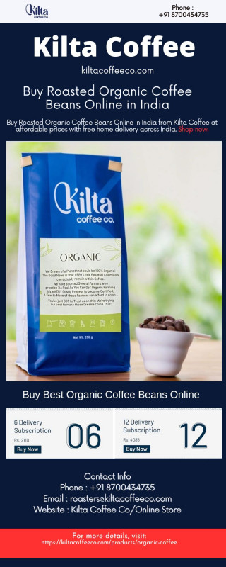 Buy Organic Coffee Beans Online: 