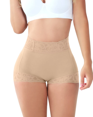Women Lace Classic Daily Wear Body Shaper Butt Lifter Panty Smoothing Brief: 