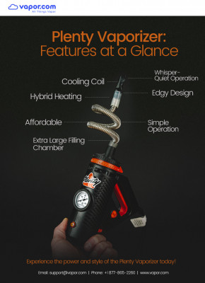 Plenty Vaporizer: Features at a Glance: 