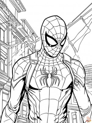 Spider Men Coloring Pages: 