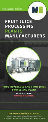 Fruit Juice Processing Plants Manufacturers: 