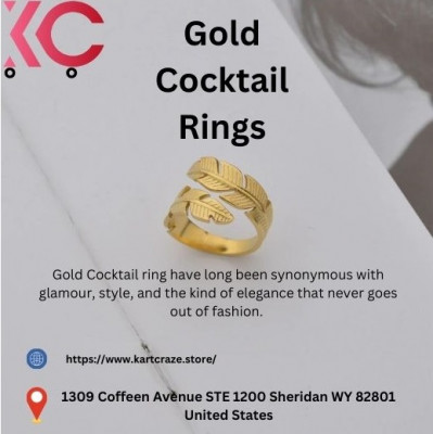 The Elegance of Gold Cocktail Rings: A Timeless Statement: 