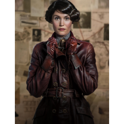 Gemma Arterton Leather Coat: 