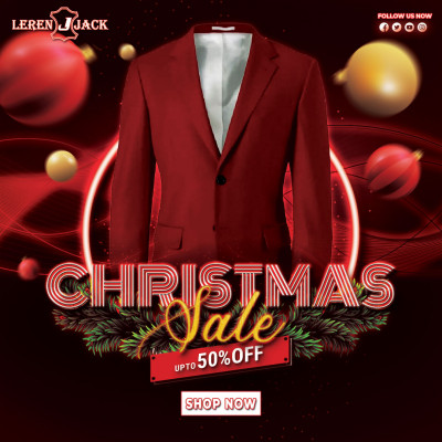 Christmas Red Blazer: 