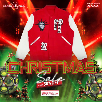 Roku Studio Ghost Town Red Varsity Jacket: 