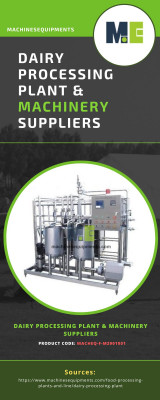 Dairy Processing Plant & Machinery Suppliers: 