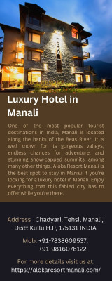 Luxury Hotel in Manali: 