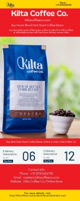 House Blend Dark Roast Coffee Beans: 