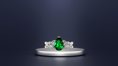 Where to Buy Vintage Inspired Emerald Ring: 