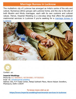 Marriage Bureau in Lucknow: 