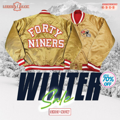 San Francisco Forty Niners Vintage Gold Jacket: 