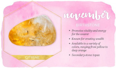 Birthstone and Flower of November Month: 