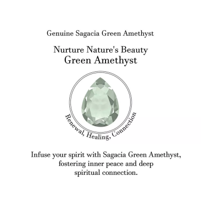 Nature's Radiance: Green Amethyst Gemstone Jewelry: 