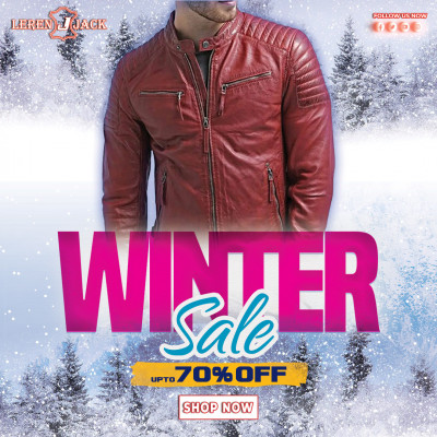 Mens Waxed Quilted Maroon Leather Jacket: 