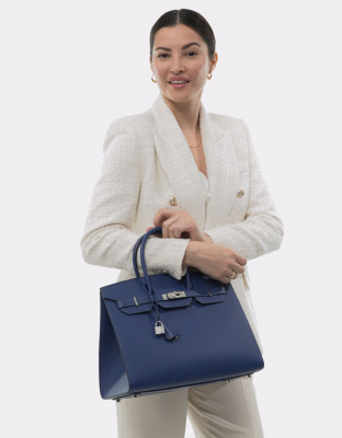 Hermès Birkin 30 Blue Orage Togo: 