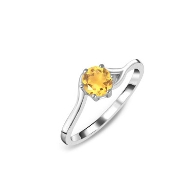 Natural Citrine Ring - And Silver Gemstone Rings: 