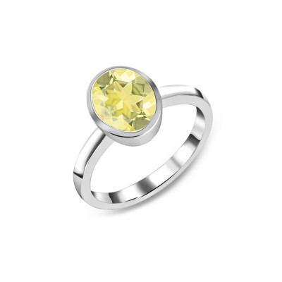 Luminous Lemon: Exquisite Lemon Quartz Ring: 