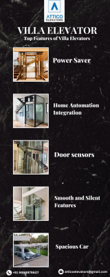 Top features of villa elevators: 