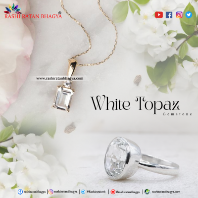 Shop White Topaz Stone online from RashiRatanBhagya: 