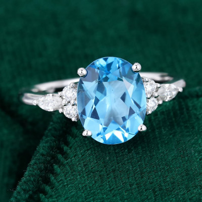 Swiss Blue Topaz Jewelry: 