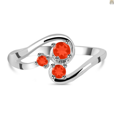 Glamorous Red Onyx Rings by Rananjay Exports: 