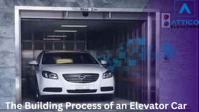 The building process of an elevator car: 
