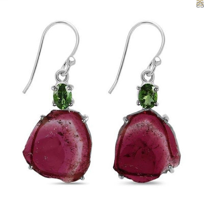 Tourmaline Earrings An Astonishing Collection With Beautiful Lustre: 