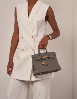 Hermès Birkin 25 Gris Meyer Togo: 