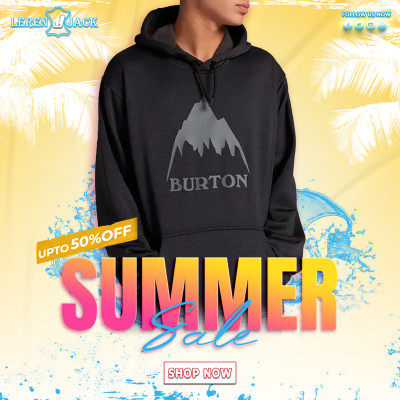 Burton Pullover Black Hoodie: 