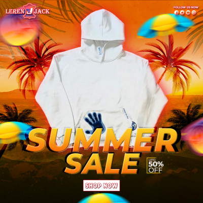 Emrzzz Thermal White Hoodie: 