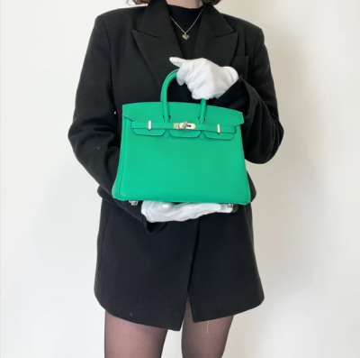 Hermès Birkin 25 Vert Menthe Swift: 