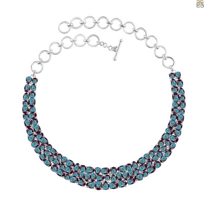 Mystic Topaz Necklace - The Status of Royal Adornment: 