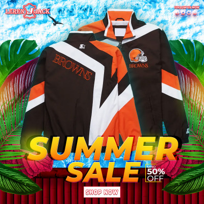 Cleveland Browns Star Windbreaker Full-Zip Jacket: 
